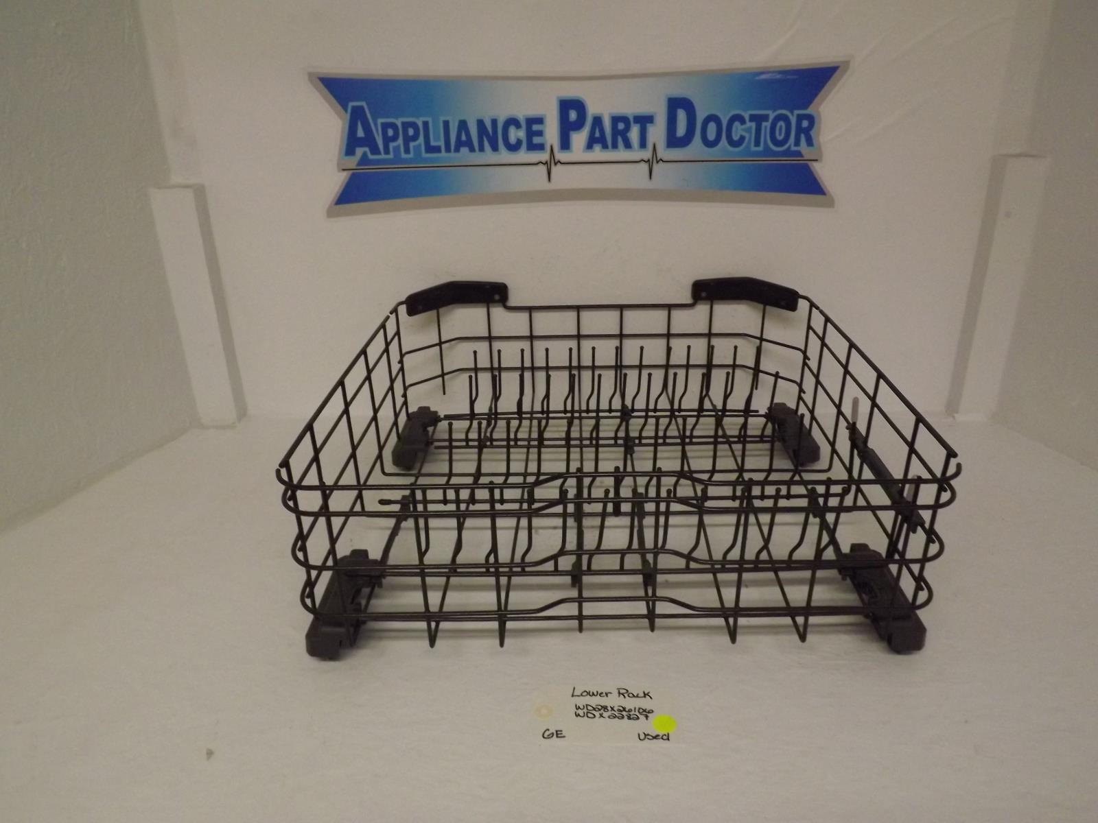 GE Dishwasher WD28X26106 WD28X22827 Lower Rack Used GE Dishwasher WD28X26106 WD28X22827 Lower Rack Used